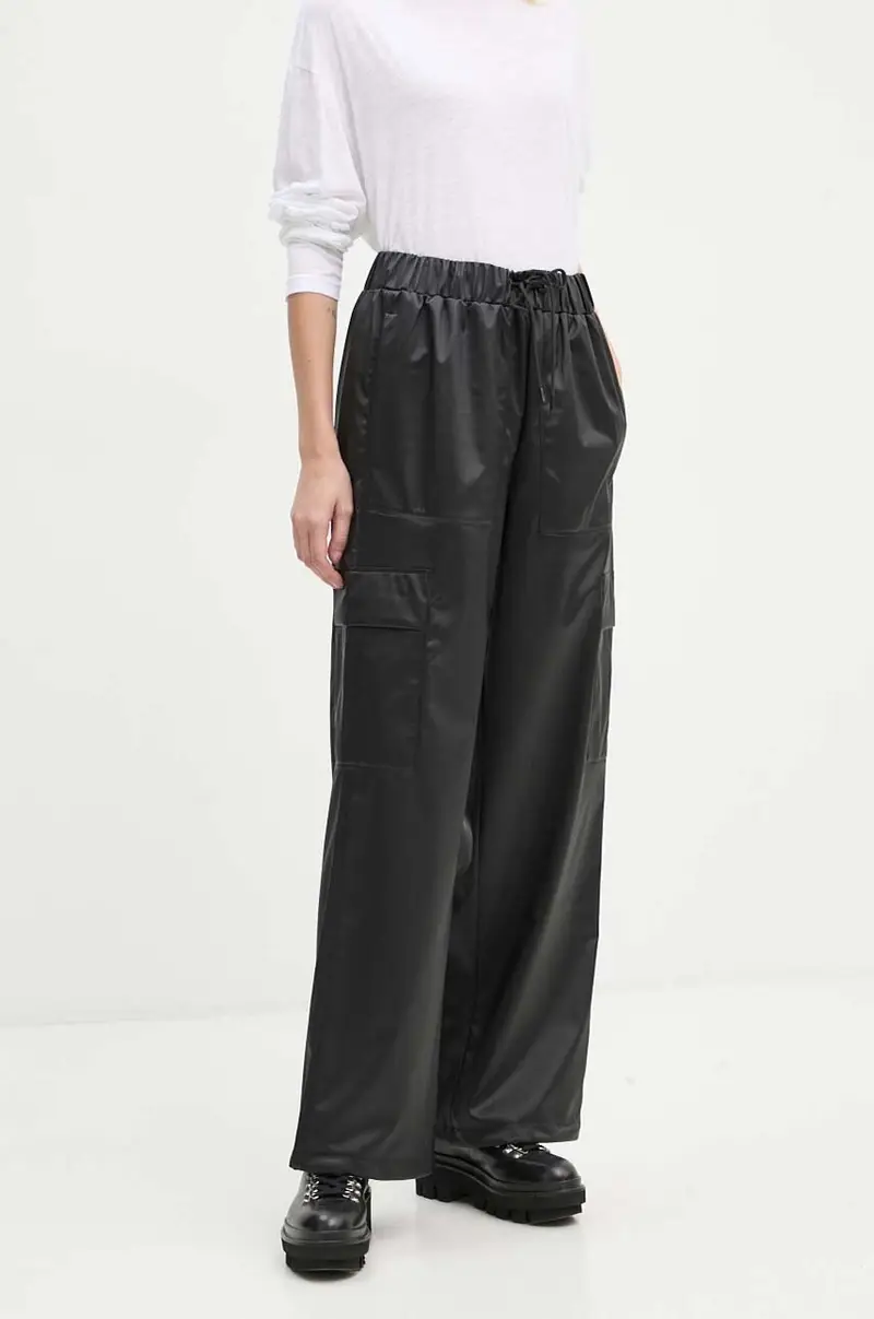 pantaloni Cargo Rain Pants Wide W3 colore nero 18990-84 miniatura 3