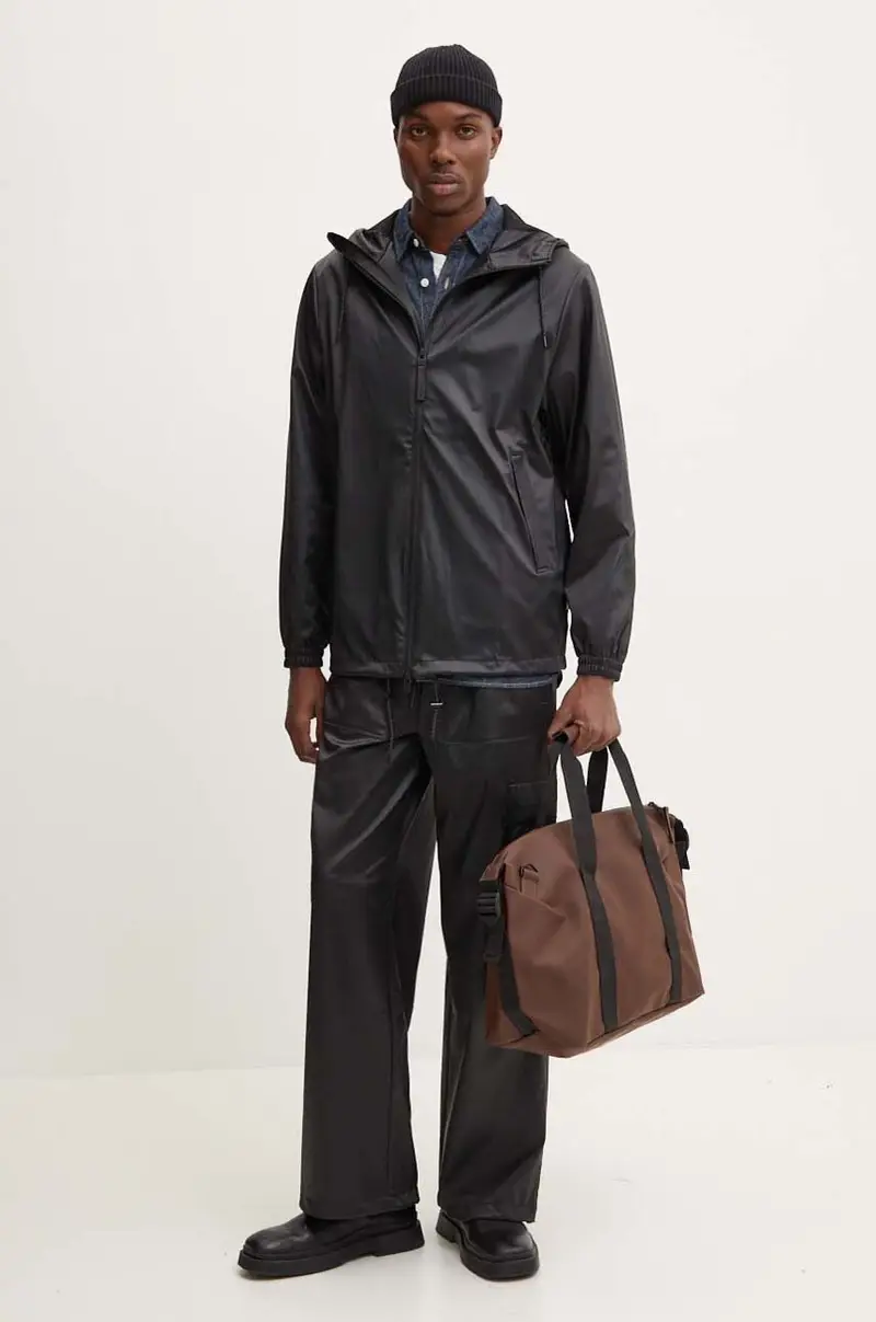 pantaloni Cargo Rain Pants Wide W3 colore nero 18990-84 miniatura 4