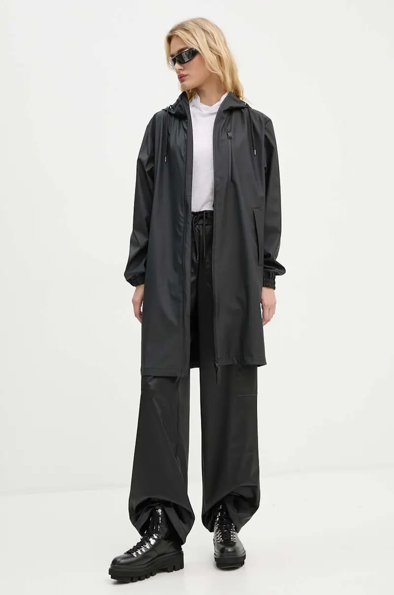 pantaloni Cargo Rain Pants Wide W3 colore nero 18990-84 miniatura 5