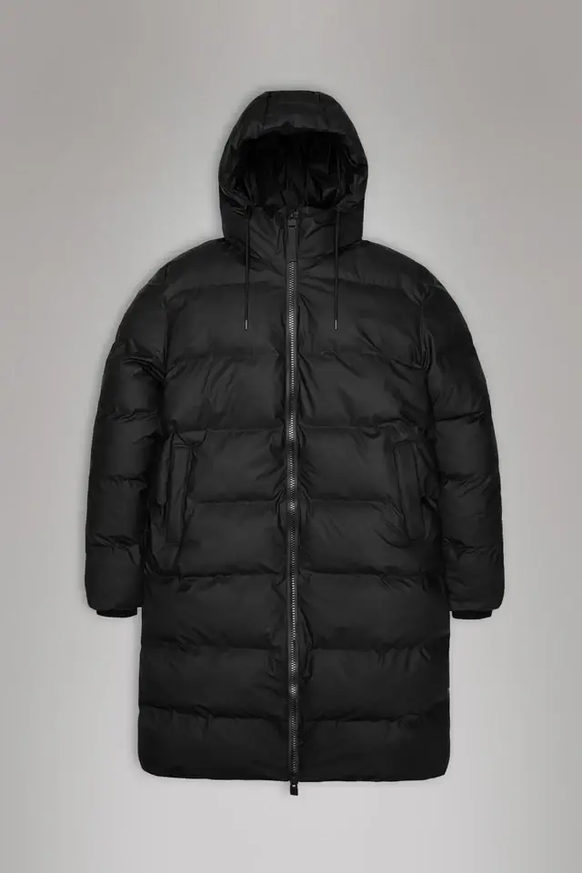 Puffer lungo alta nero