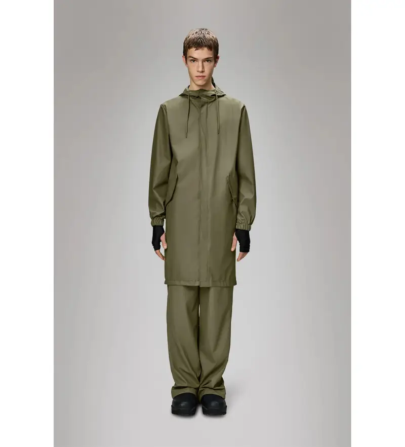 unisex. 18140 Parka a coda di pesce verde (XL), Casual, Poliestere