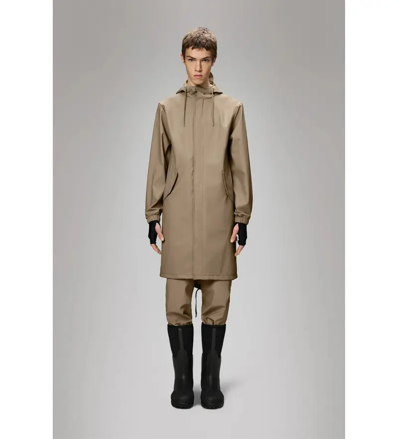 unisex 18140 Parka beige a coda di pesce (XL), Casual, Poliestere