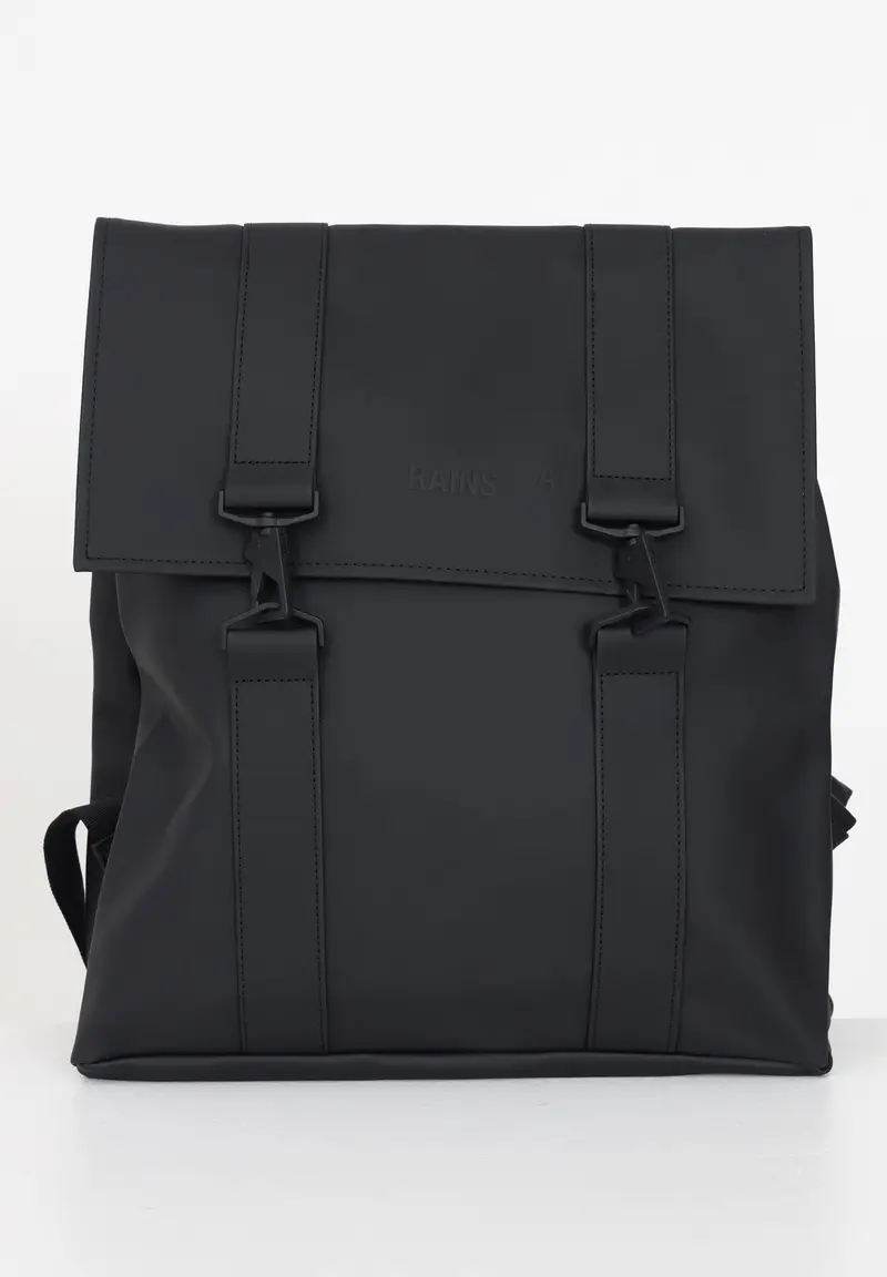 RAINS Zaino MSN nero per uomo e donna