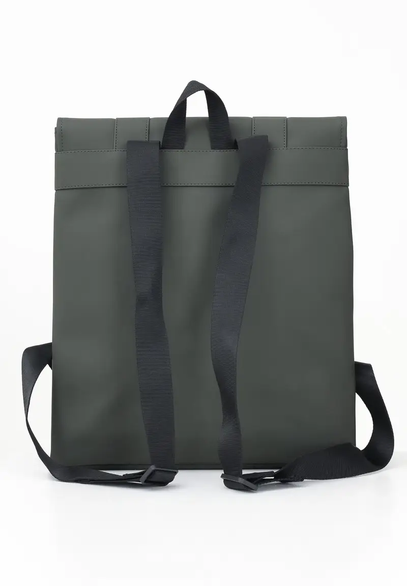 RAINS Zaino MSN verde per uomo e donna miniatura 2