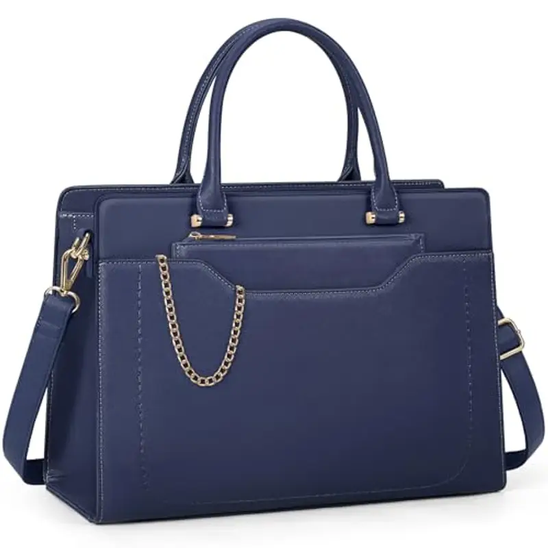 RAINSMORE Borsa Donna Borse Università Grande Borsa Lavoro Tracolla Blu