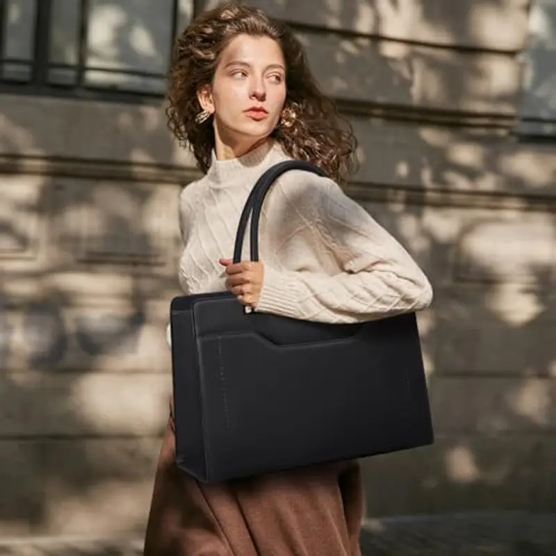 RAINSMORE Borsa Donna Grande Borsa Lavoro Donna Impermeabile Borsa Porta PC Donna 15.6 Pollici miniatura 2