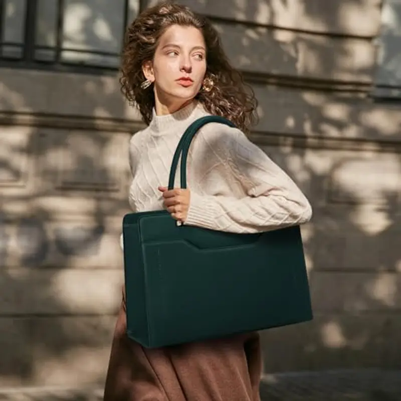 RAINSMORE Borsa Donna Grande Borsa Lavoro Donna Impermeabile Borsa Porta PC Donna 15.6 Pollici miniatura 2