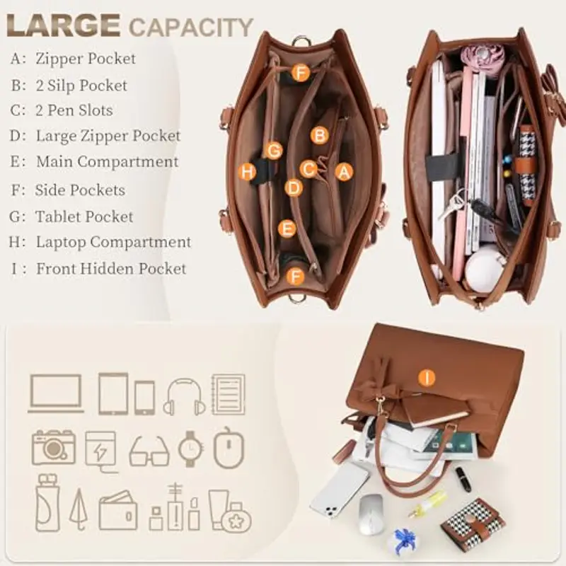 RAINSMORE Borsa a tracolla Donna Marrone 2294825 miniatura 3