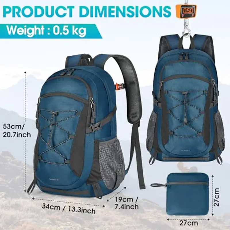 RAINSMORE Zaino da viaggio Uomo Blu 1920080 miniatura 2