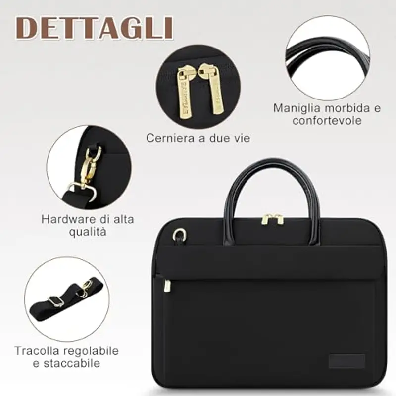 RAINYEAR Borsa per laptop da 14 pollici compatibile con Macbook Notebook Computer Chromebook da 13-14 pollici, borsa miniatura 2