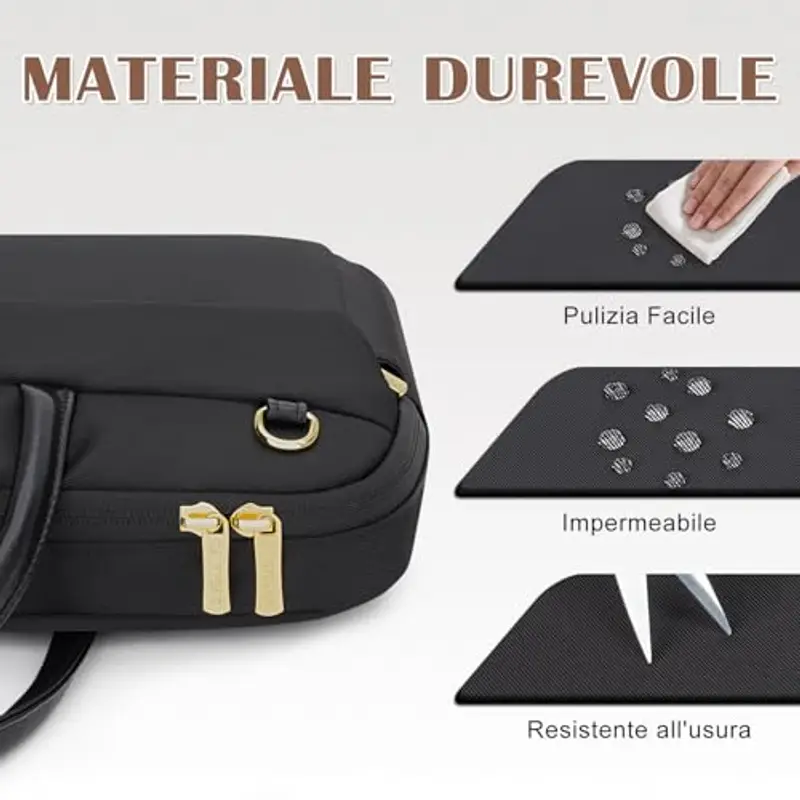 RAINYEAR Borsa per laptop da 14 pollici compatibile con Macbook Notebook Computer Chromebook da 13-14 pollici, borsa miniatura 3