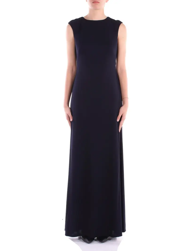 Abito Donna RALPH LAUREN Navy Kulbee short sleeve gown