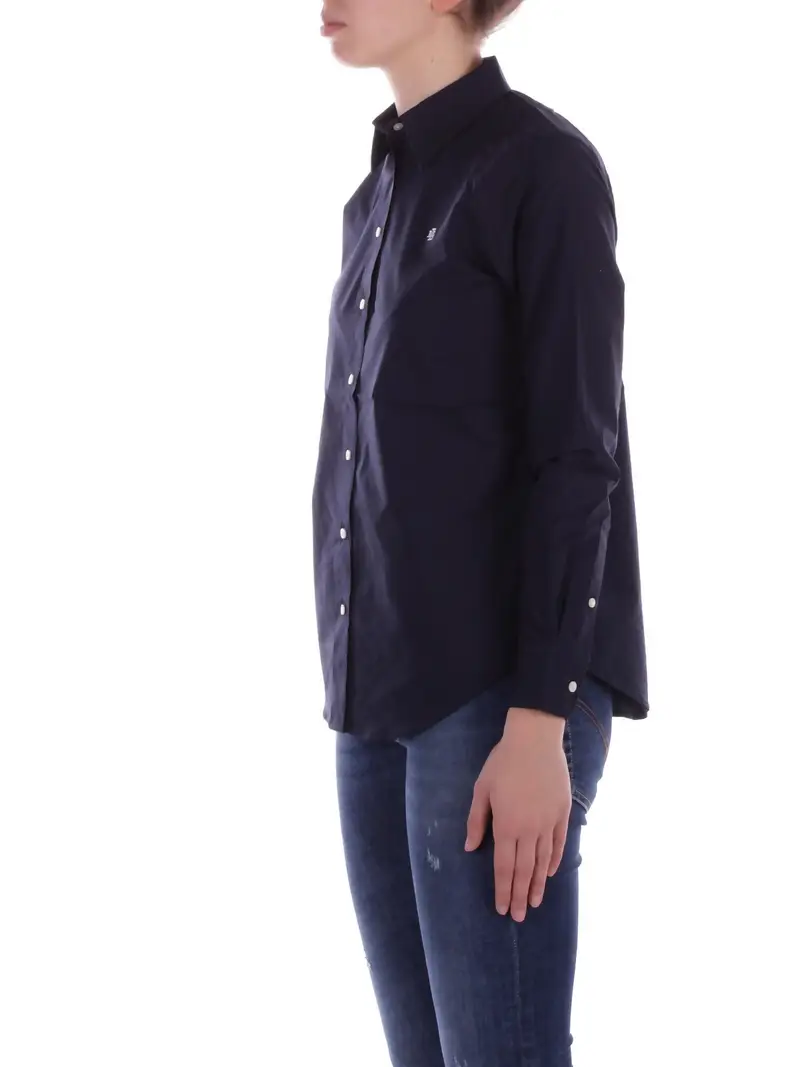 Camicia Donna RALPH LAUREN Navy Jamelko long sleeve miniatura 2