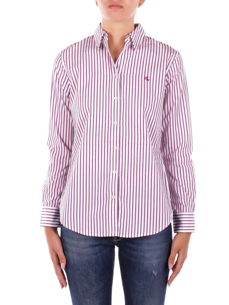 Camicia Donna RALPH LAUREN Purple Jamelko-long sleeve-button fro
