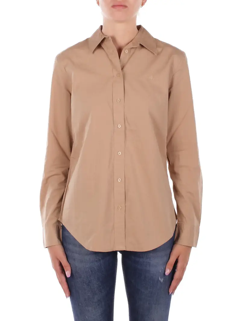 Camicia Donna RALPH LAUREN Tan Jamelko-long sleeve-button fro