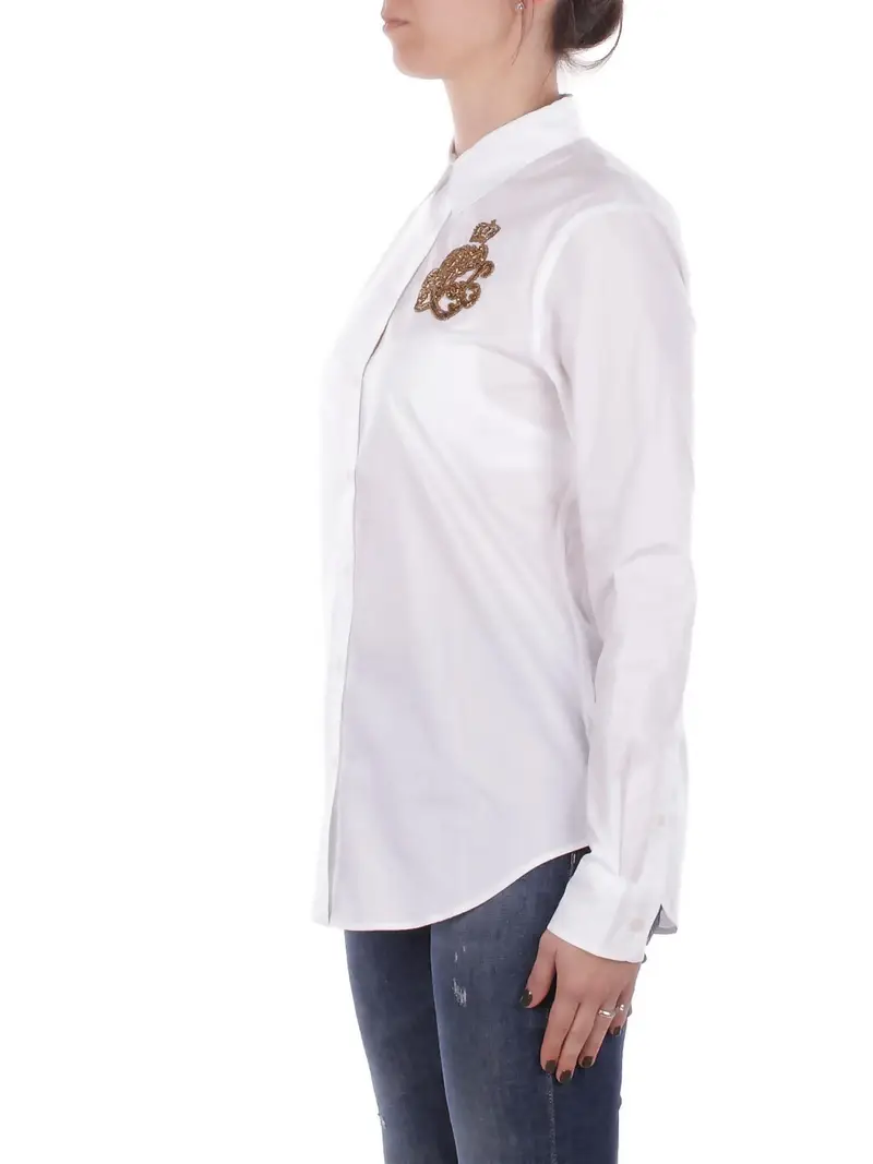 Camicia Donna RALPH LAUREN White Jamelko long sleeve button fro miniatura 2