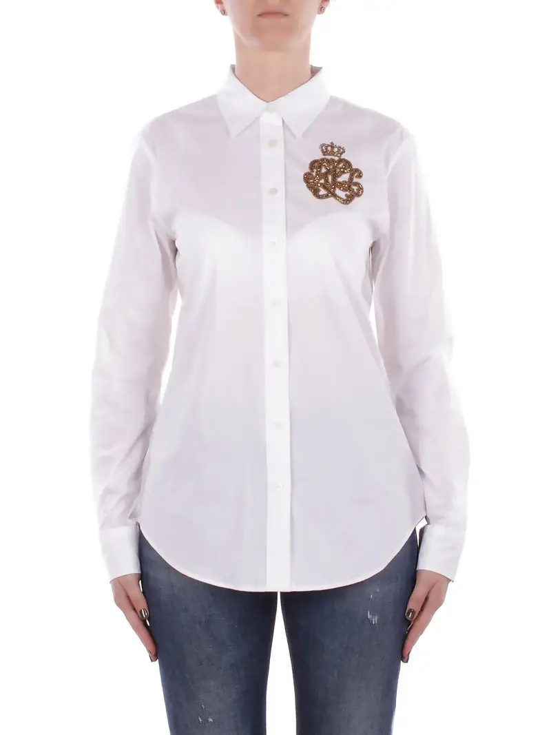 Camicia Donna RALPH LAUREN White Jamelko long sleeve button fro