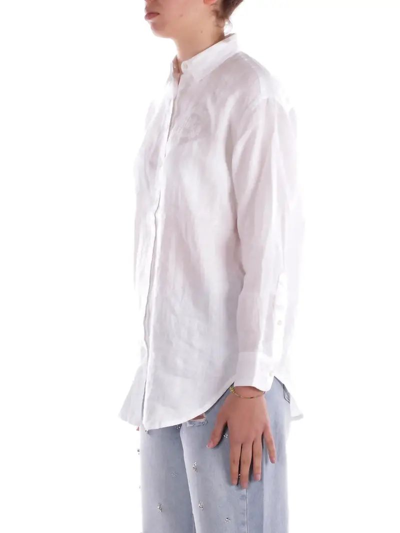 Camicia Donna RALPH LAUREN White Zavandra long miniatura 2