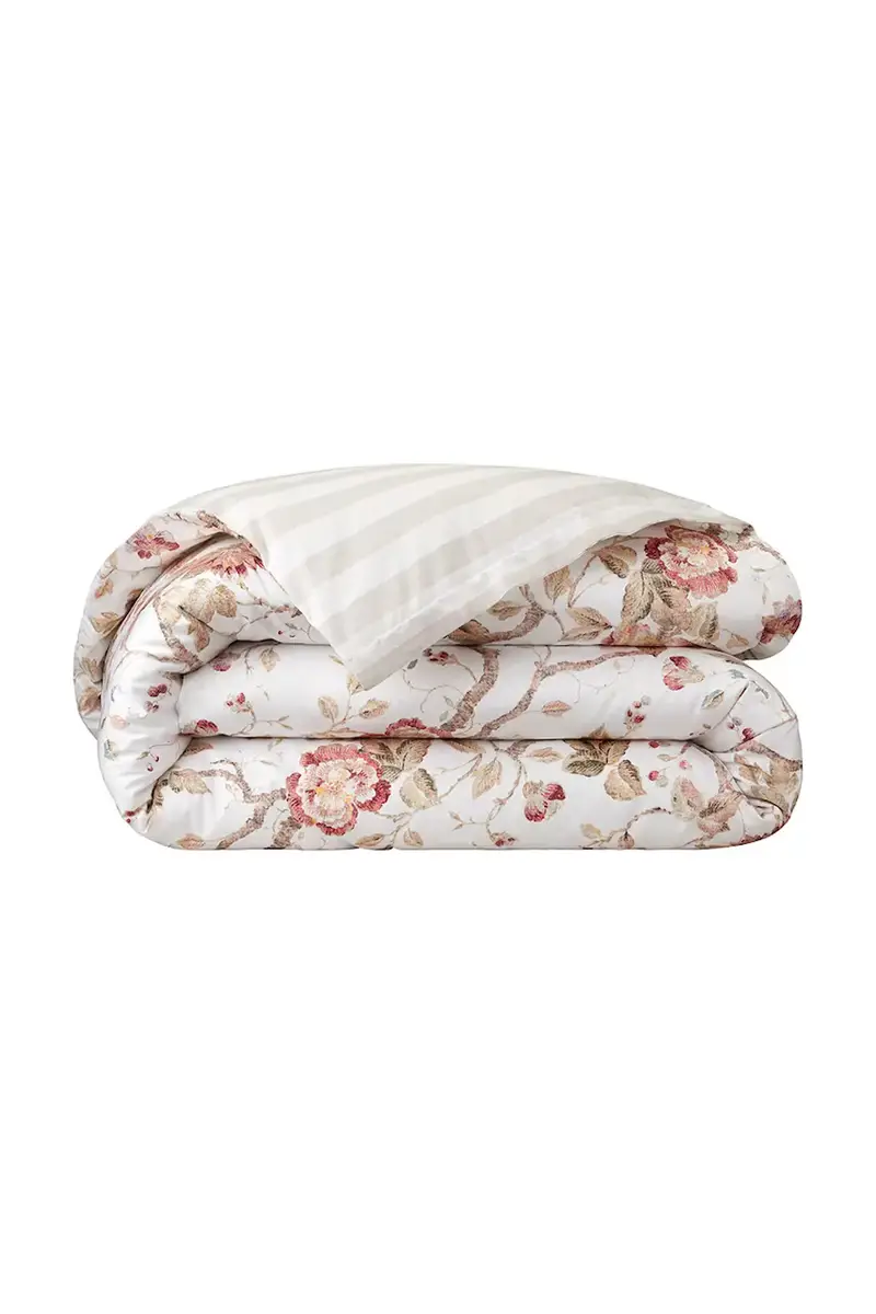 copripiumino in cotone ELSIE Cream 140 x 200 cm Multicolore