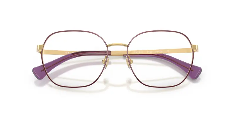 Donna RA6051 9367 Montature da vista Metallo Viola Trasparente Geometrica Normale miniatura 2