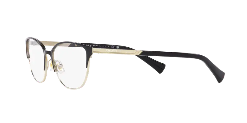 Ralph Lauren Donna RA6055 9452 Montature da vista Metallo Nero Trasparente Cat Eye Normale miniatura 3