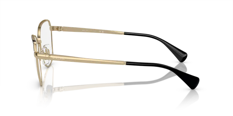 Ralph Lauren Donna RA6058 9443 Montature da vista Metallo Oro Trasparente Geometrica Normale miniatura 3