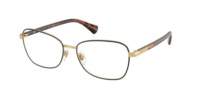 Ralph Lauren Donna RA6062 9443 Montature da vista Metallo Nero Trasparente Squadrata Normale