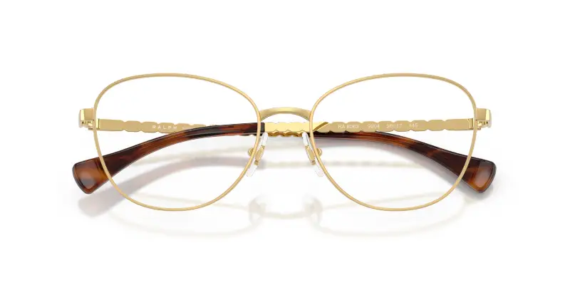 Donna RA6063 9004 Montature da vista Metallo Oro Trasparente Rotonda Normale miniatura 2