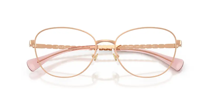 Donna RA6063 9427 Montature da vista Metallo Oro Trasparente Rotonda Normale miniatura 2