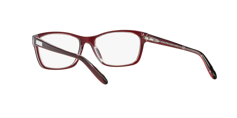 Ralph Lauren Donna RA7039 1081 Montature da vista Acetato Rosso Trasparente Squadrata Normale miniatura 3