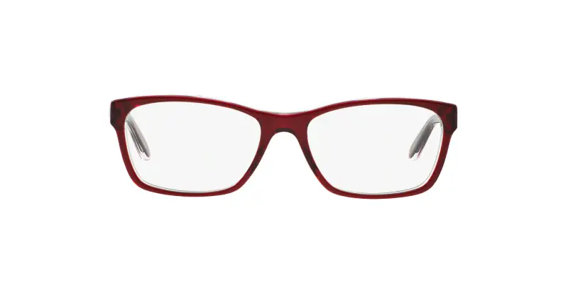 Donna RA7039 1081 Montature da vista Acetato Rosso Trasparente Squadrata Normale miniatura 2