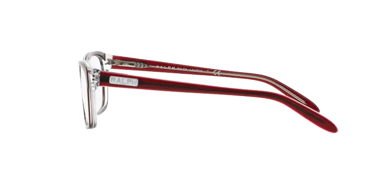 Donna RA7039 1081 Montature da vista Acetato Rosso Trasparente Squadrata Normale miniatura 3