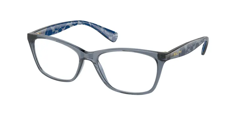 Ralph Lauren Donna RA7071 6136 Montature da vista Iniettato Blu Trasparente Cat Eye Normale