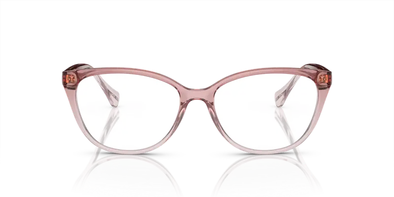 Ralph Lauren Donna RA7135 6125 Montature da vista Iniettato Rosa Trasparente Cat Eye Normale miniatura 2