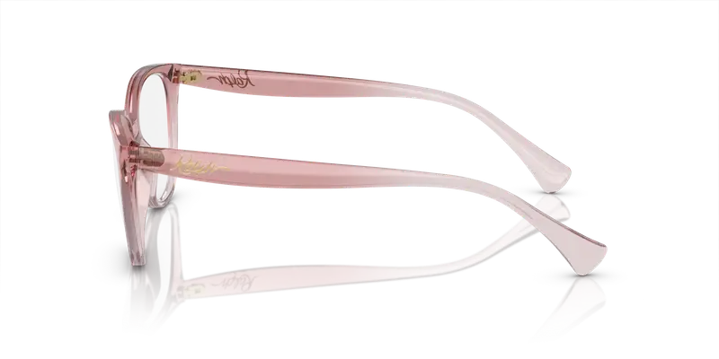 Ralph Lauren Donna RA7135 6125 Montature da vista Iniettato Rosa Trasparente Cat Eye Normale miniatura 3