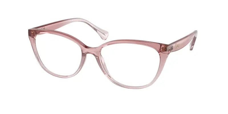 Ralph Lauren Donna RA7135 6125 Montature da vista Iniettato Rosa Trasparente Cat Eye Normale