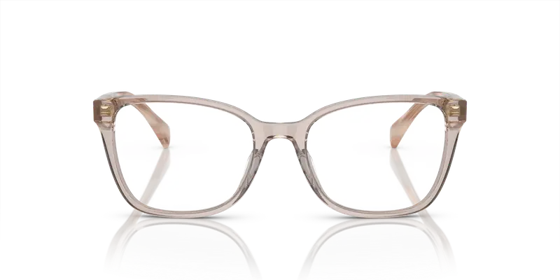 Ralph Lauren Donna RA7137U 6124 Montature da vista Acetato Beige Trasparente Pillow Normale miniatura 2
