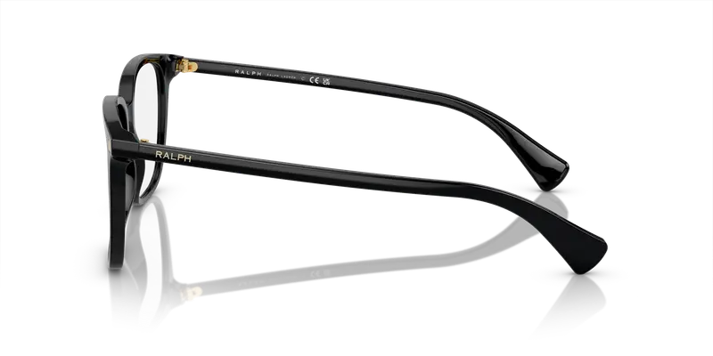 Ralph Lauren Donna RA7147 5001 Montature da vista Acetato Nero Trasparente Squadrata Normale miniatura 3