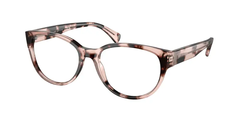 Ralph Lauren Donna RA7151 6058 Montature da vista Acetato Rosa Trasparente Rotonda Normale