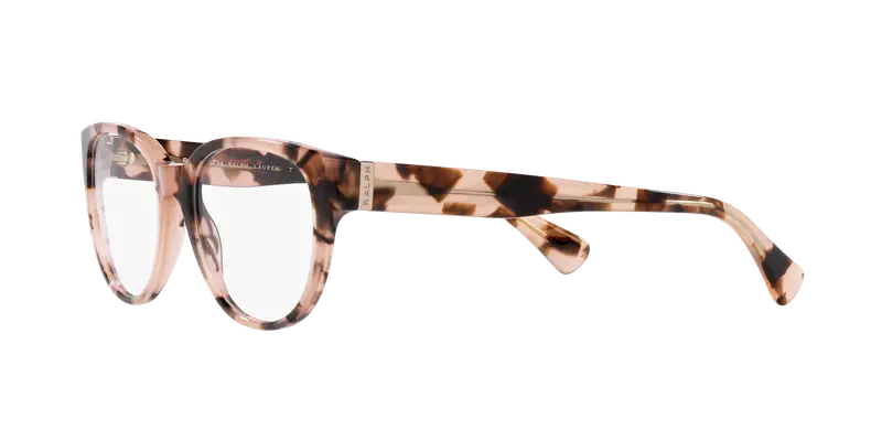 Ralph Lauren Donna RA7151 6058 Montature da vista Acetato Rosa Trasparente Rotonda Normale miniatura 3