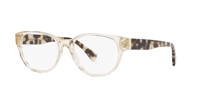 Ralph Lauren Donna RA7151 6062 Montature da vista Acetato Marrone Trasparente Rotonda Normale miniatura 2