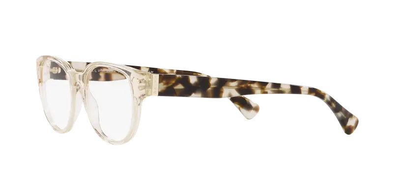 Ralph Lauren Donna RA7151 6062 Montature da vista Acetato Marrone Trasparente Rotonda Normale miniatura 3