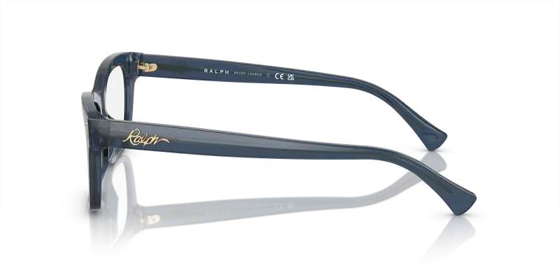 Ralph Lauren Donna RA7154U 6144 Montature da vista Acetato Blu Trasparente Squadrata Normale miniatura 3