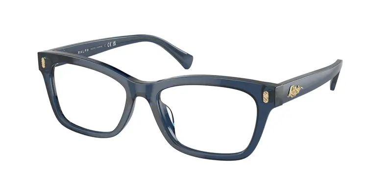 Donna RA7154U 6144 Montature da vista Acetato Blu Trasparente Squadrata Normale