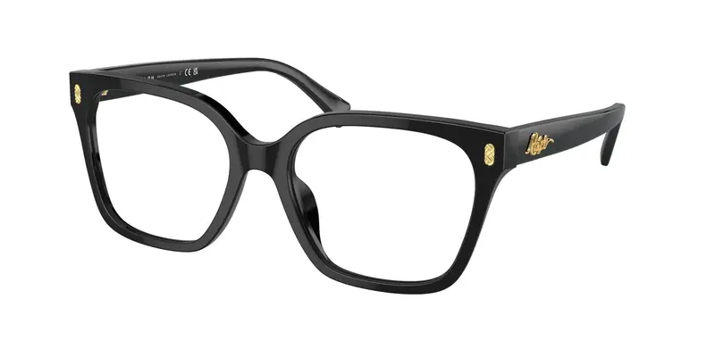 Ralph Lauren Donna RA7158U 5001 Montature da vista Acetato Nero Trasparente Squadrata Normale