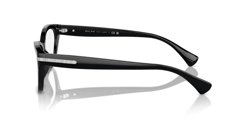 Ralph Lauren Donna RA7161U 5001 Montature da vista Acetato Nero Trasparente Pillow Normale miniatura 3