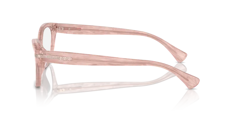 Ralph Lauren Donna RA7161U 6155 Montature da vista Acetato Rosa Trasparente Pillow Normale miniatura 3