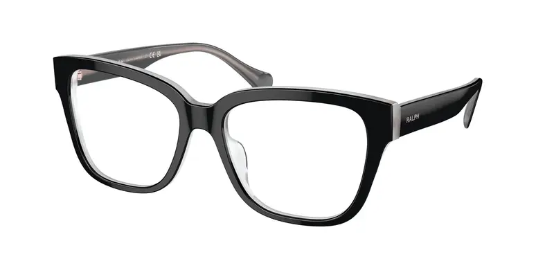 Ralph Lauren Donna RA7162U 6066 Montature da vista Acetato Nero Trasparente Squadrata Normale