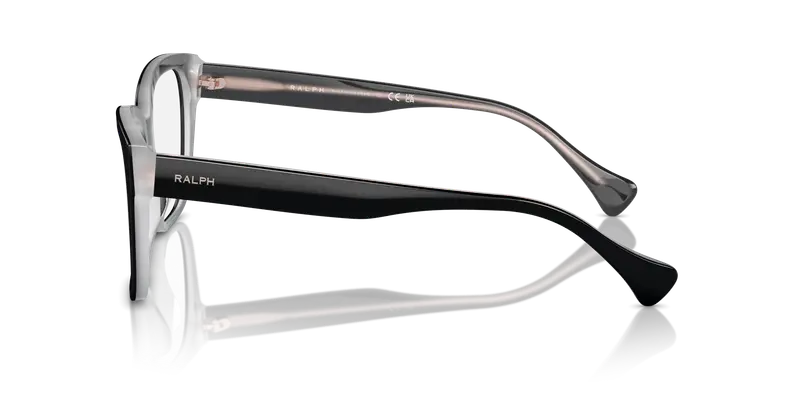 Ralph Lauren Donna RA7162U 6066 Montature da vista Acetato Nero Trasparente Squadrata Normale miniatura 3