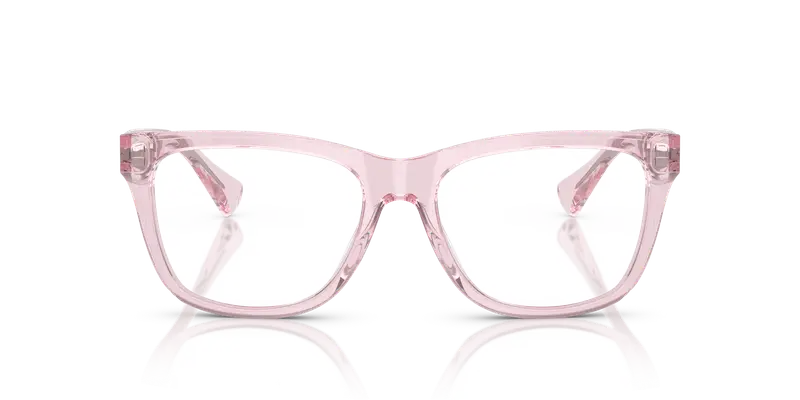 Ralph Lauren Donna RA7170U 6190 Montature da vista Acetato Rosa Trasparente Squadrata Normale miniatura 2